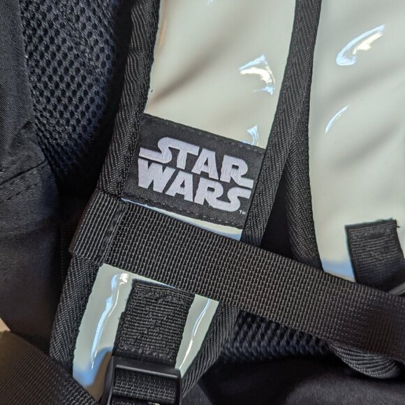 RARE NWT Storm Trooper Hot Topic Disney Backpack Star Wars Big Molded White HTF - Picture 6 of 8